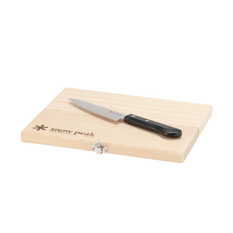 Chopping Board and Knife Set - Medium Cookware Snow Peak- Overland Kitted