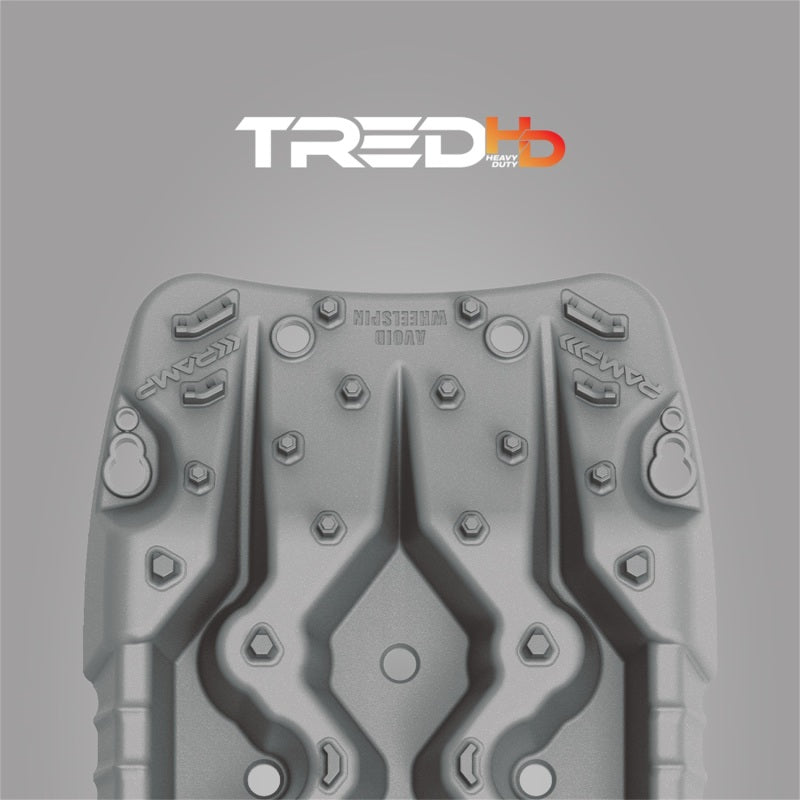 Silver ARB TRED HD traction board showing progressive tooth pattern