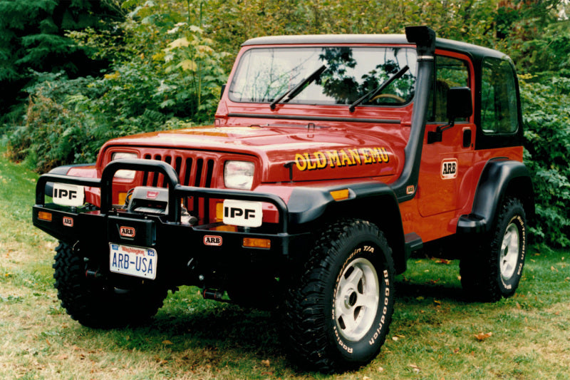 ARB Safari snorkel Wrangler YJ — sealed V-Spec head detail