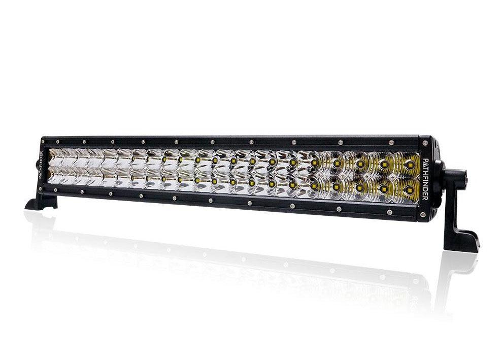 Backwoods 50-inch Pathfinder double row LED combo optic light bar, studio product shot on white background