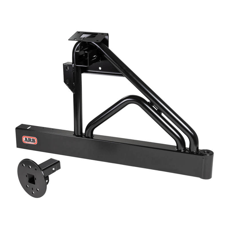 ARB TJ rear bar wheel carrier swung open
