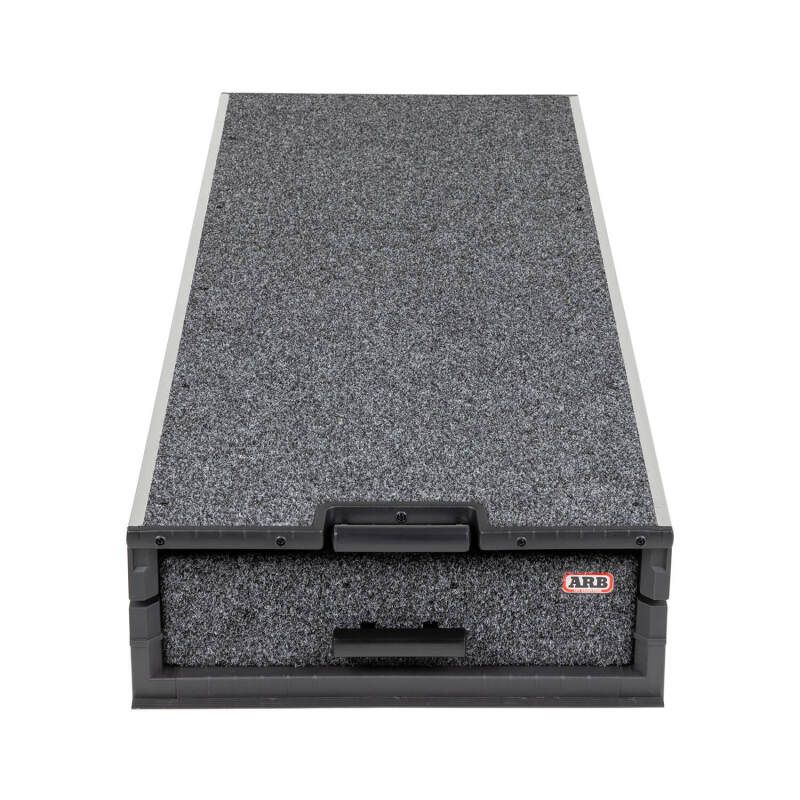 ARB Outback Solutions mid-height roller floor drawer with roll top closed