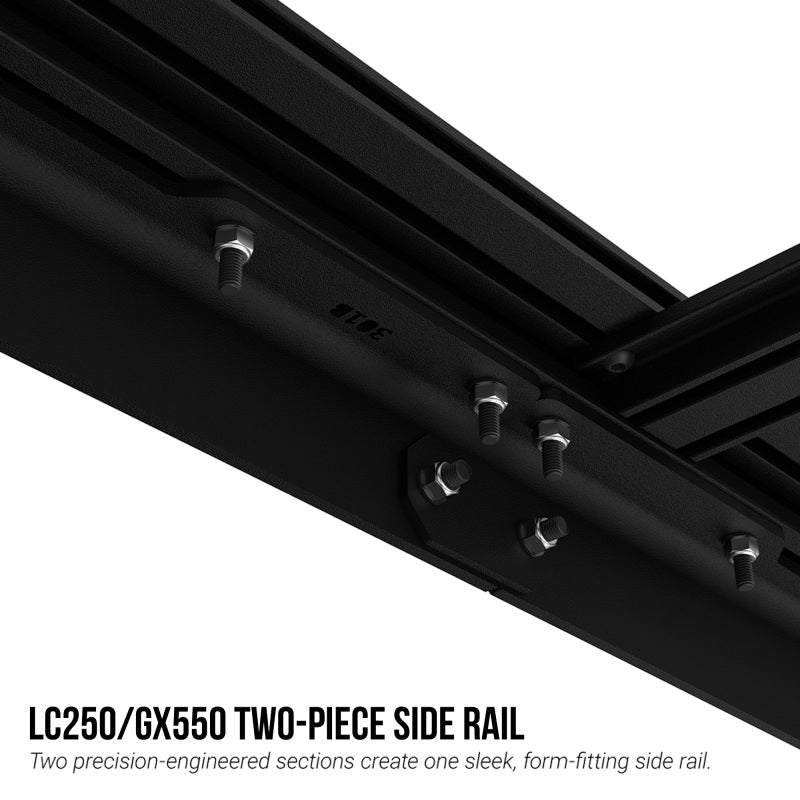 KC HiLiTES Platform One Roof Rack for 2024-2025 Toyota Land Cruiser & Lexus GX 550, shown with included parts