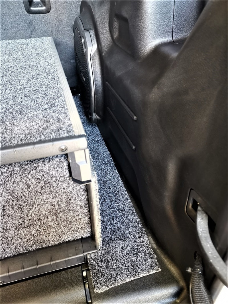 ARB Jeep JL side floor kit creating a flat cargo area