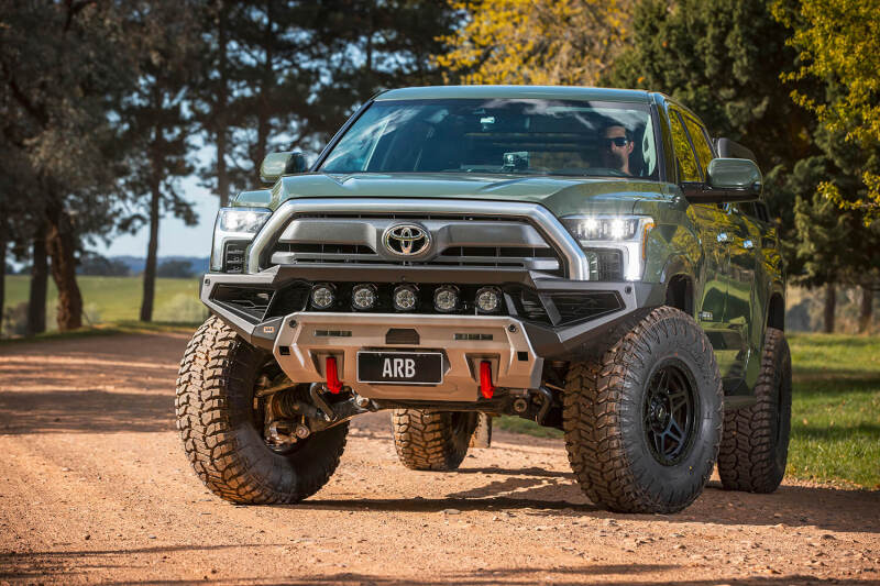 ARB Zenith front winch bumper for 2022-2025 Toyota Tundra — studio front view