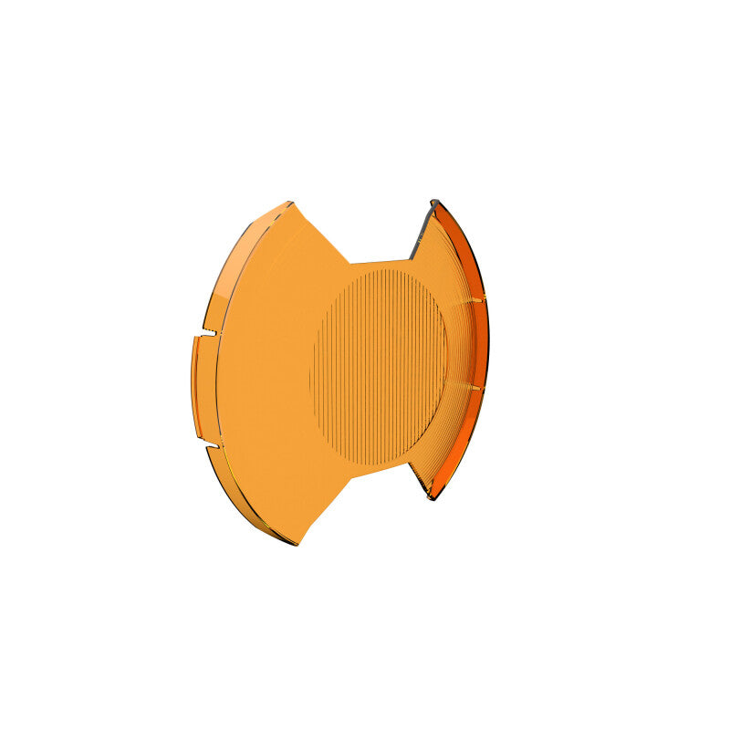 KC HiLiTES SlimLite 8in. LED Driving Light Shield - Amber (Shield Only), side view