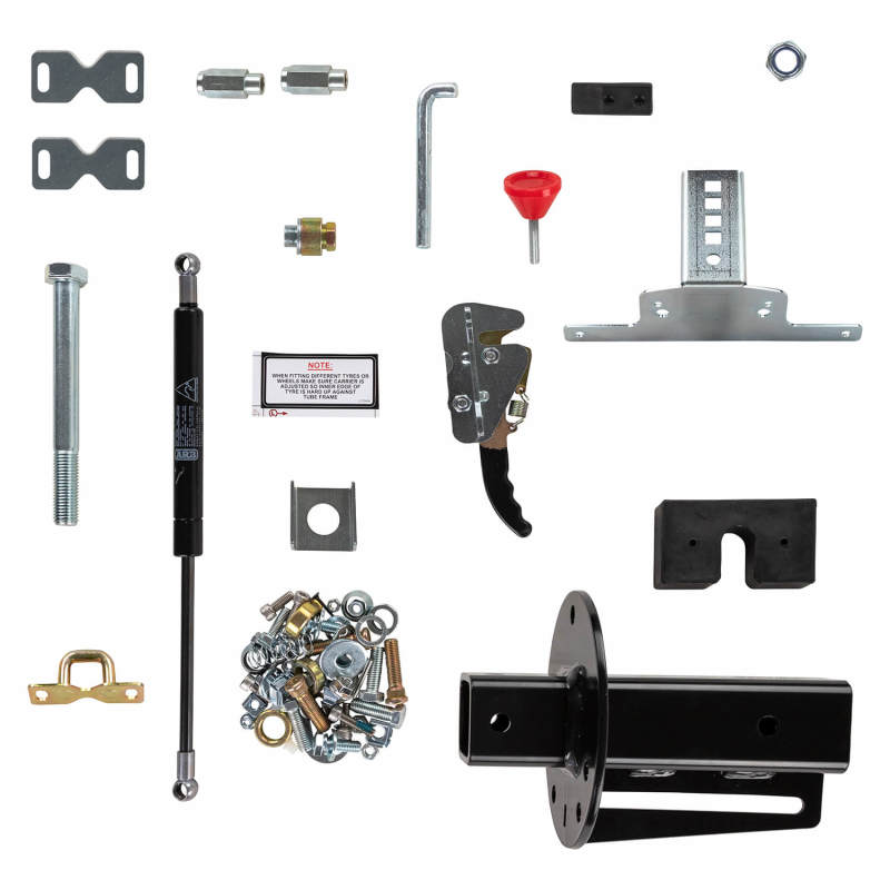 ARB wheel carrier — rear step tow bar interface
