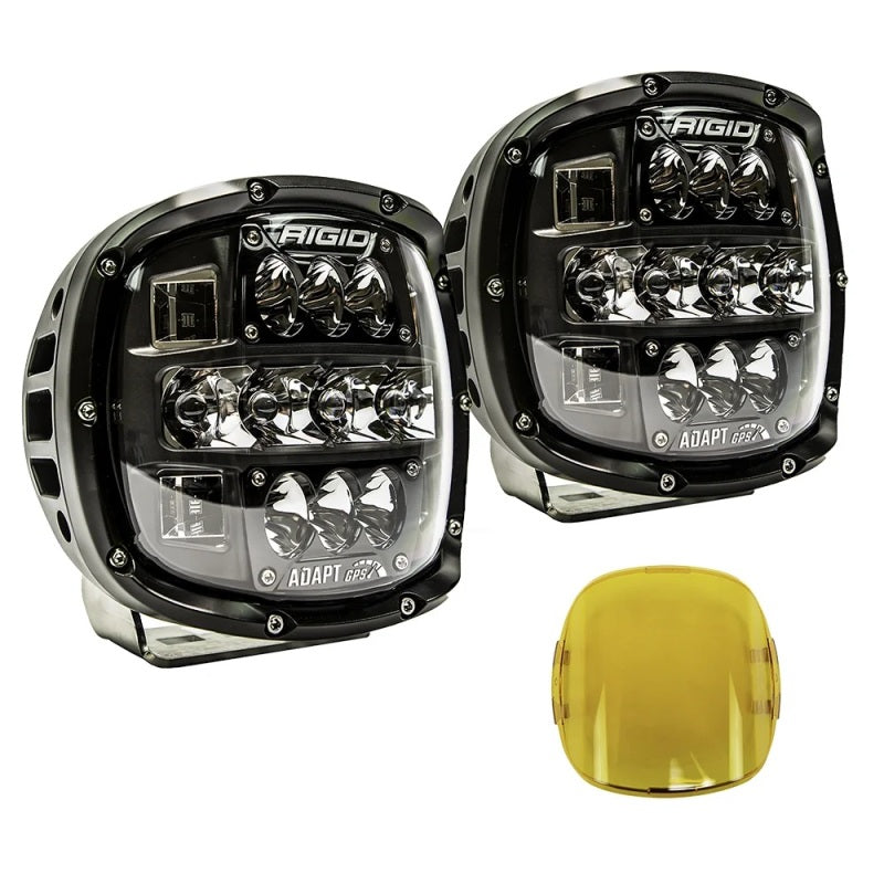 Rigid Adapt XP LED light shown with amber cover installed