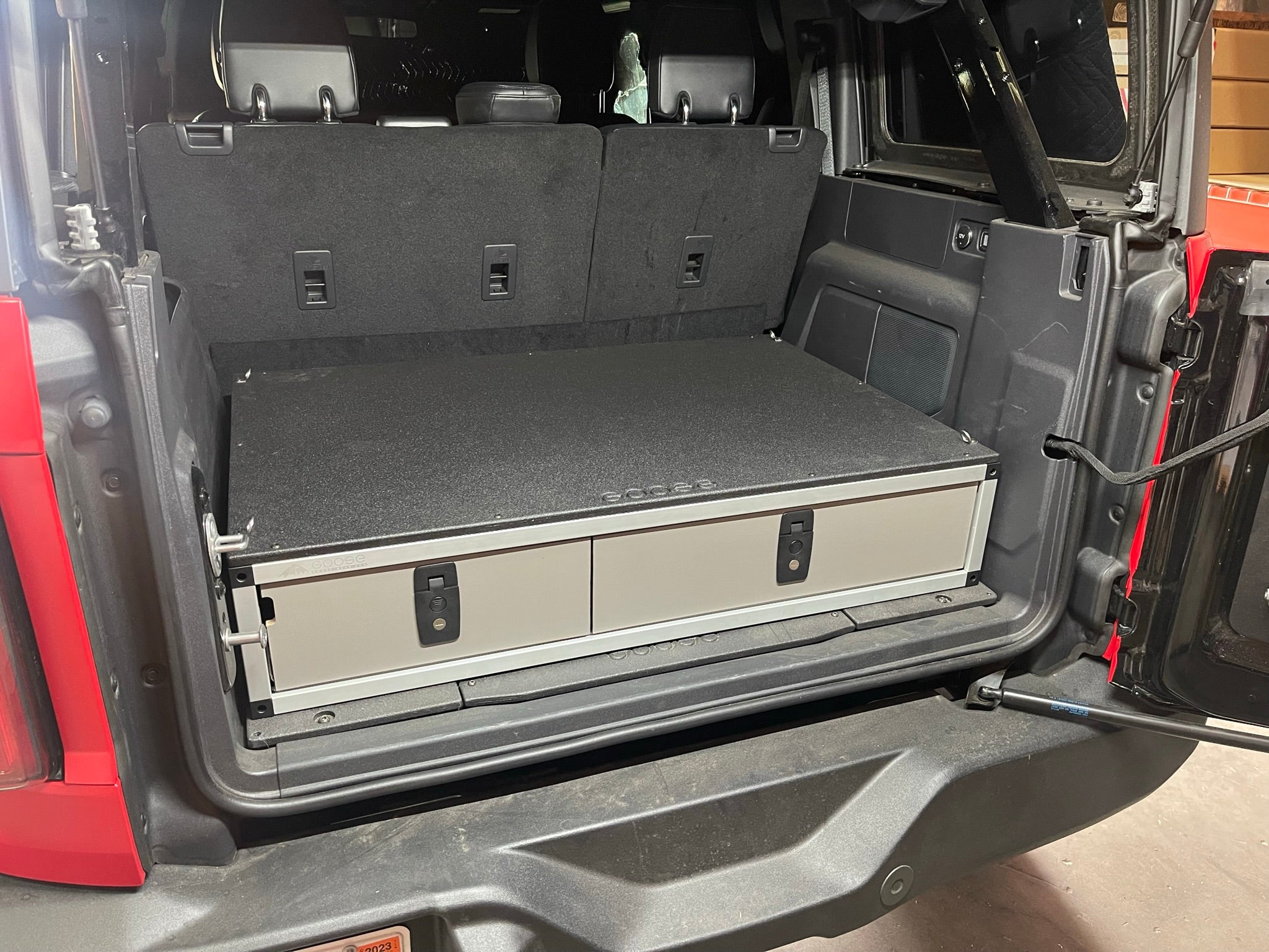 Ford Bronco 2021-Present 6th Gen. - Side x Side Drawer Module - 41 3/8" Wide x 28" Depth Drawers Goose Gear- Overland Kitted