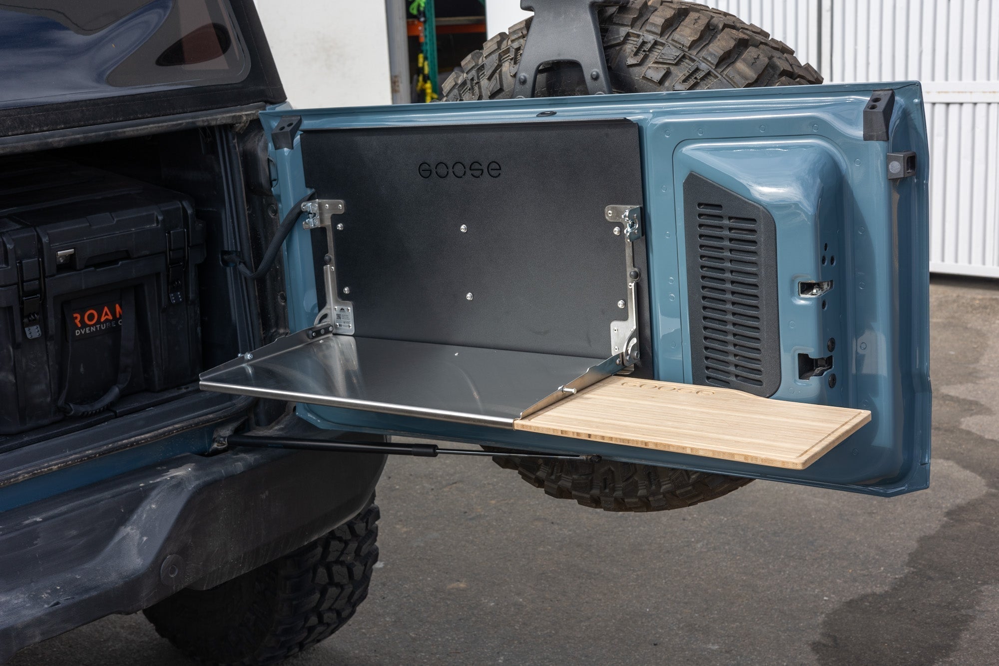 Ford Bronco 2021-Present 6th Gen. - Tailgate Table Goose Gear Accessories Goose Gear- Overland Kitted