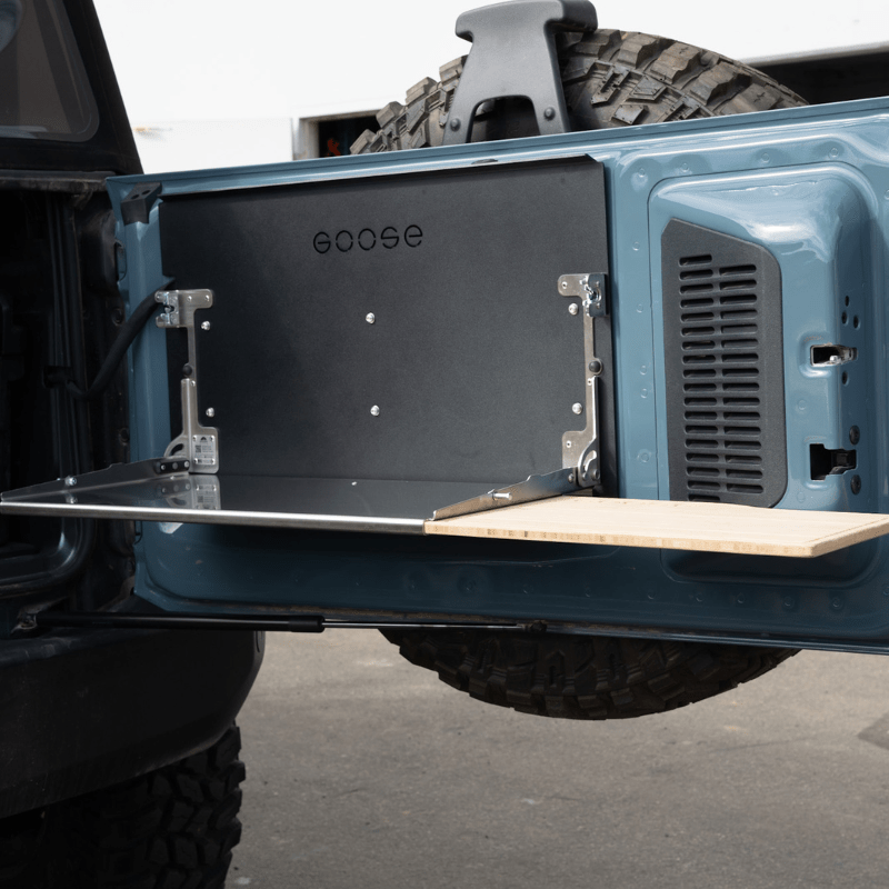 Ford Bronco 2021-Present 6th Gen. - Tailgate Table Goose Gear Accessories Goose Gear- Overland Kitted