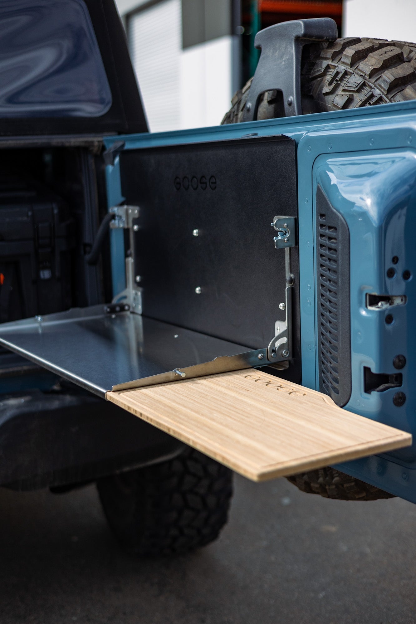 Ford Bronco 2021-Present 6th Gen. - Tailgate Table Goose Gear Accessories Goose Gear- Overland Kitted