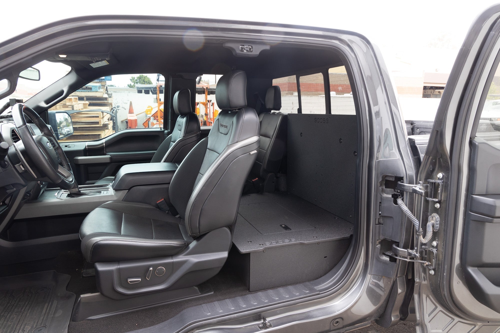 Ford F150 2015-Present 13th & 14th Gen. SuperCab - Second Row Seat Delete Plate System Seat Delete Plate System Goose Gear- Overland Kitted