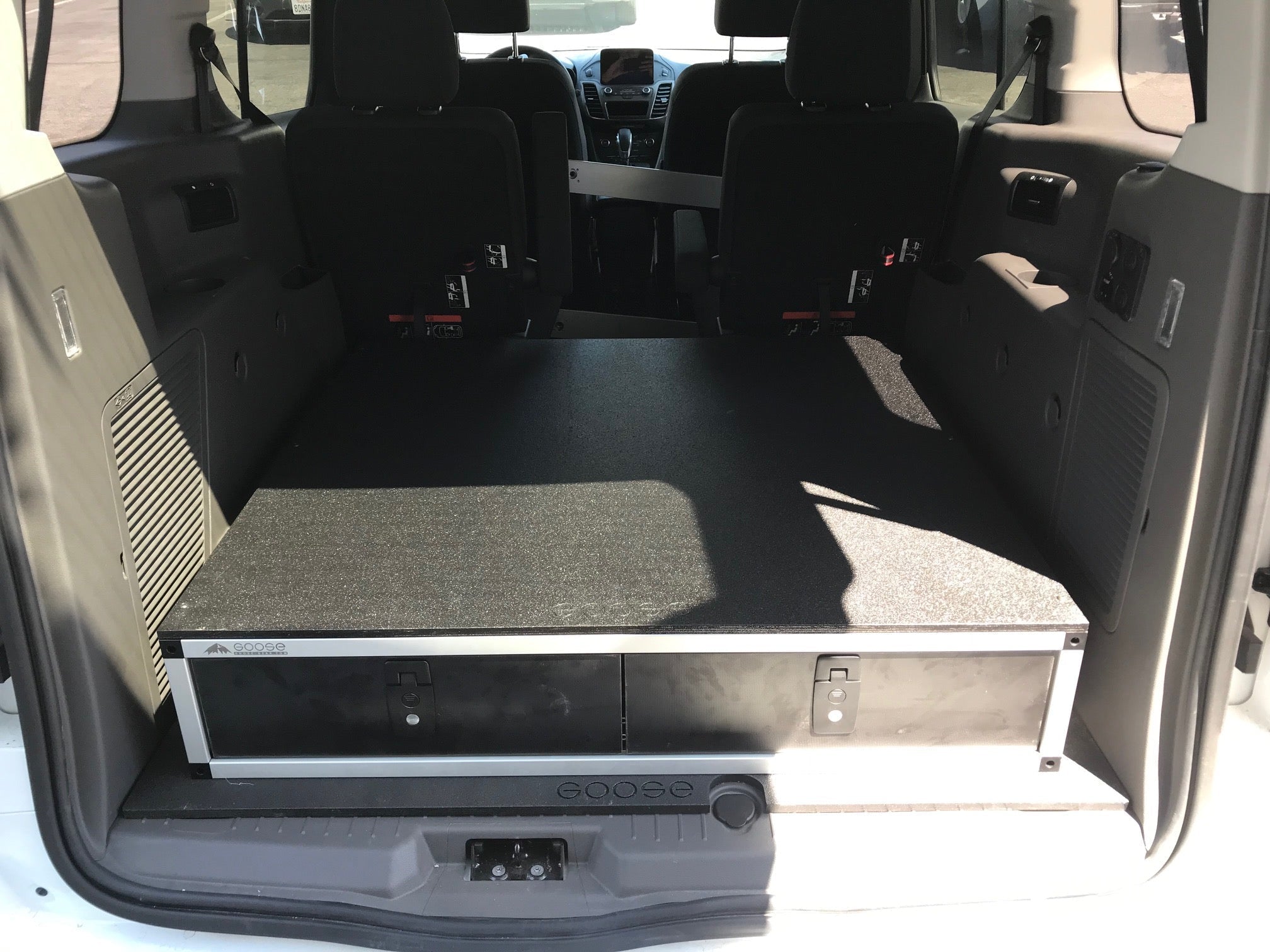 Ford Transit Connect 2014-Present 2nd Gen. - Side x Side Drawer Module - 43 3/8" Wide x 8" High x 40" Depth Drawers Goose Gear- Overland Kitted