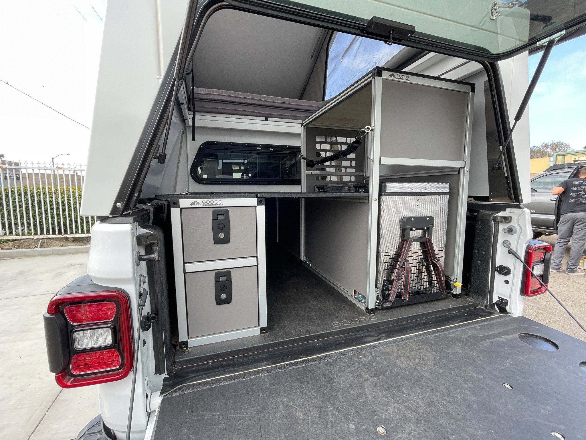 Goose Gear Camper System - Full Size - Driver Side Rear Double Drawer Module Camper Goose Gear- Overland Kitted