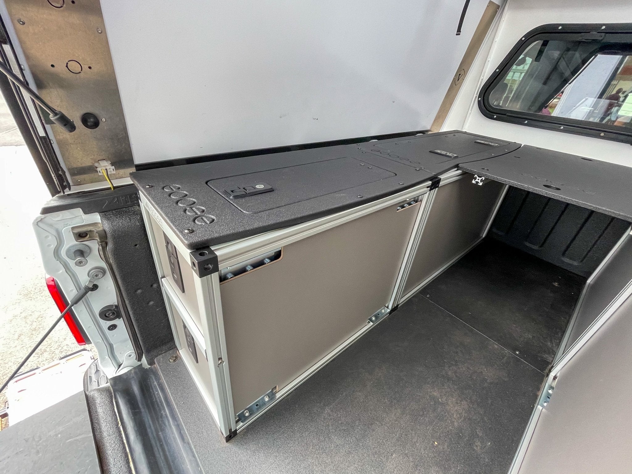 Goose Gear Camper System - Full Size - Driver Side Rear Double Drawer Module Camper Goose Gear- Overland Kitted