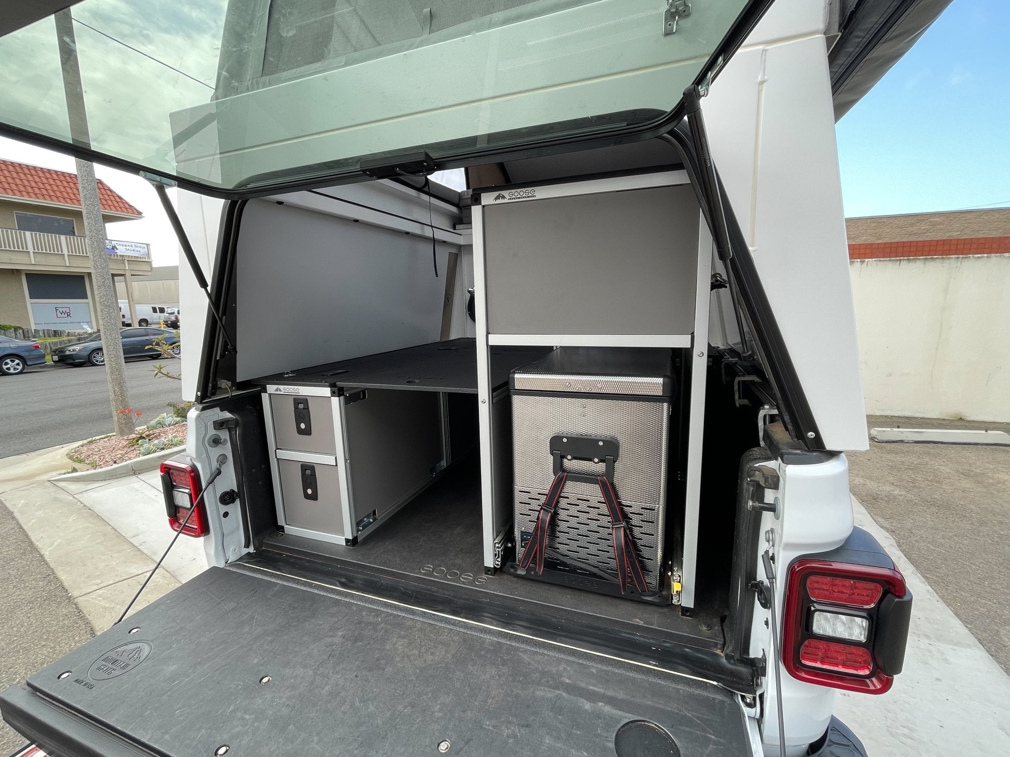 Goose Gear Camper System - Midsize and Full Size - Passenger Side Rear Icebox Module Camper Goose Gear- Overland Kitted