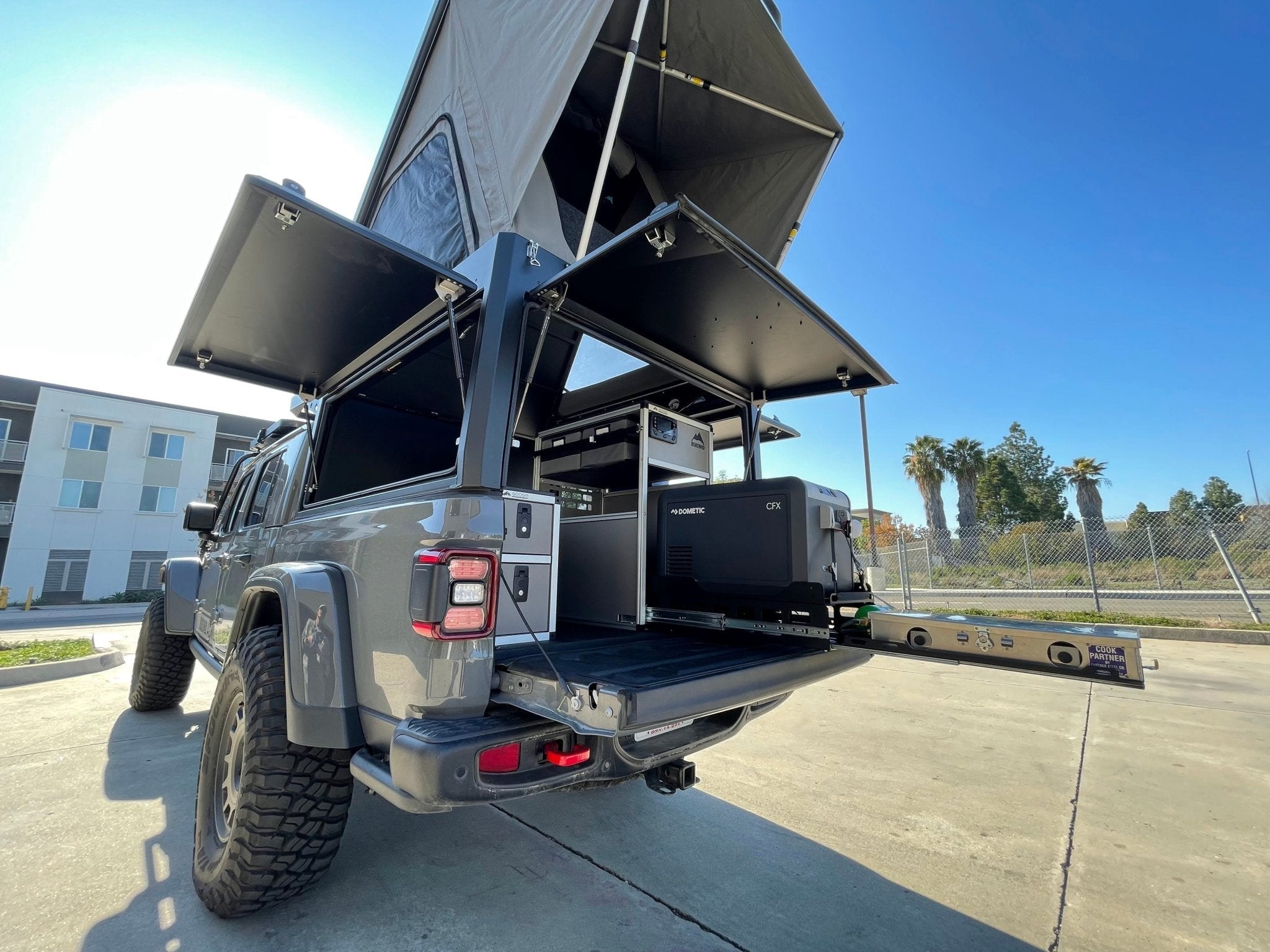 Goose Gear Camper System - Midsize Truck and Full Size Truck - Rear Passenger Side CampKitchen Module Camper Goose Gear- Overland Kitted