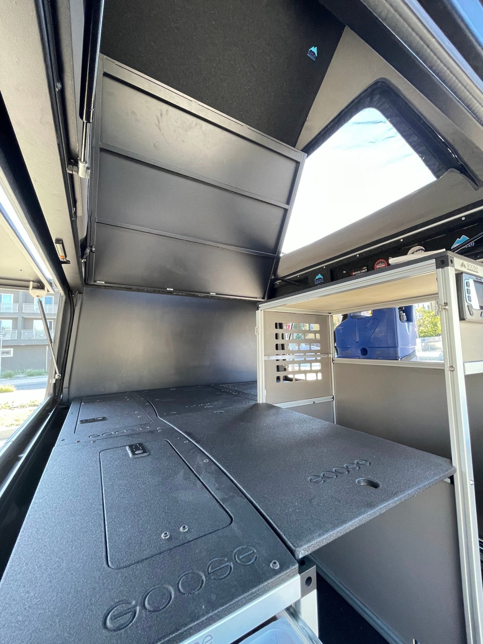 Goose Gear Camper System - Midsize Truck and Full Size Truck - Rear Passenger Side CampKitchen Module Camper Goose Gear- Overland Kitted