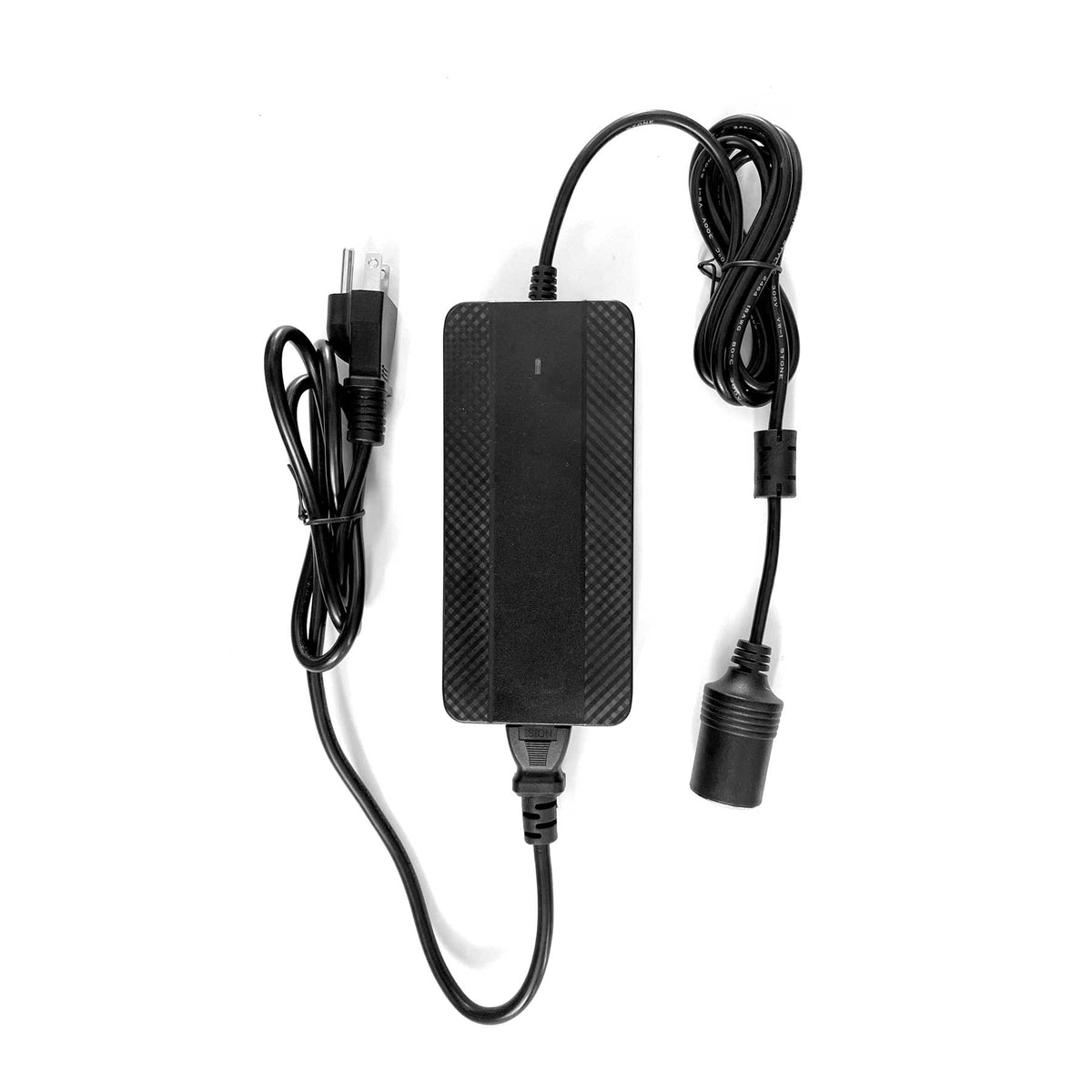 Ignik AC/DC wall adapter power brick with AC plug and cigarette-lighter style connector