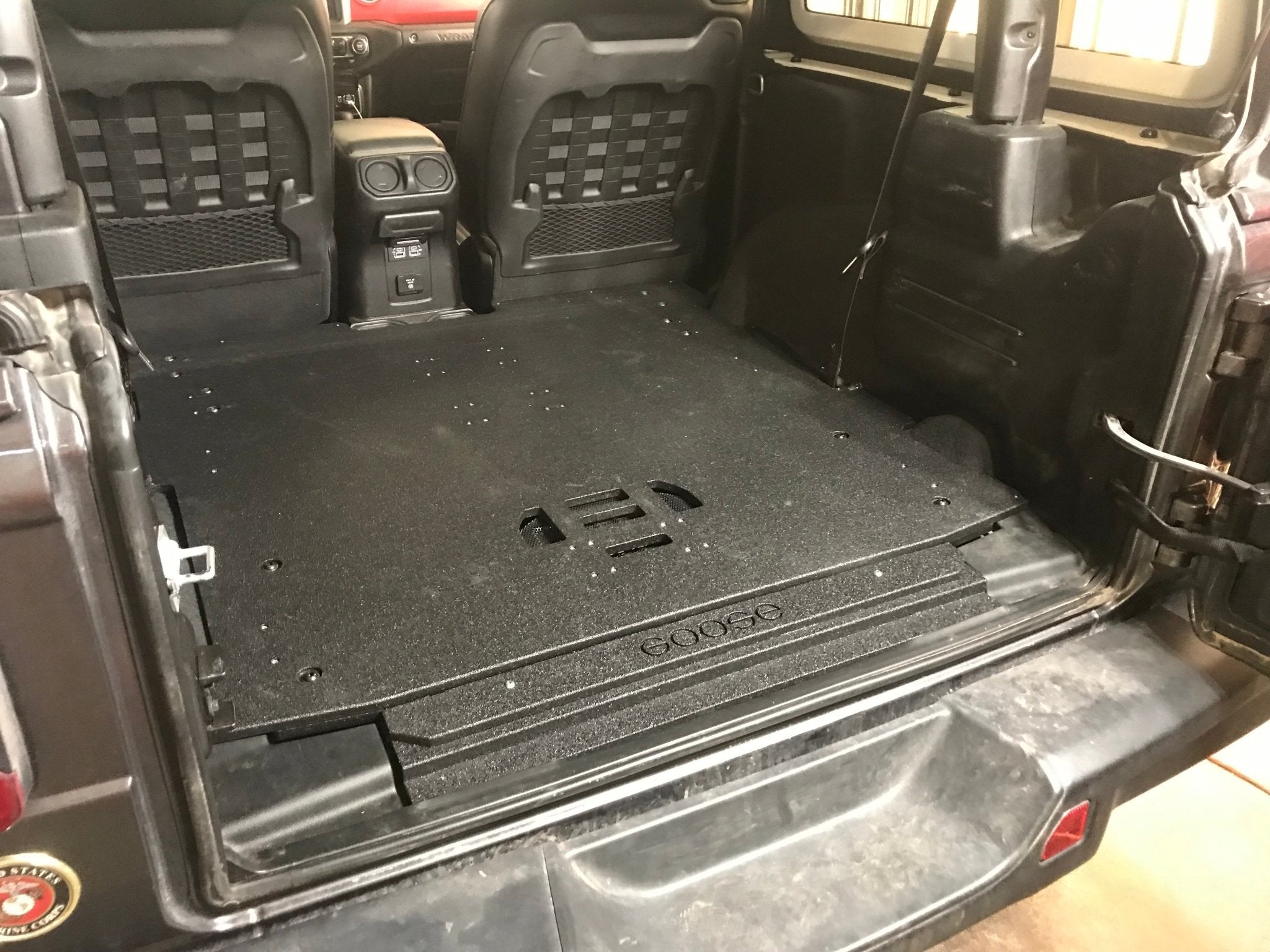 Jeep Wrangler 2018-Present JL 2 Door - Rear Plate System Plate Systems Goose Gear- Overland Kitted