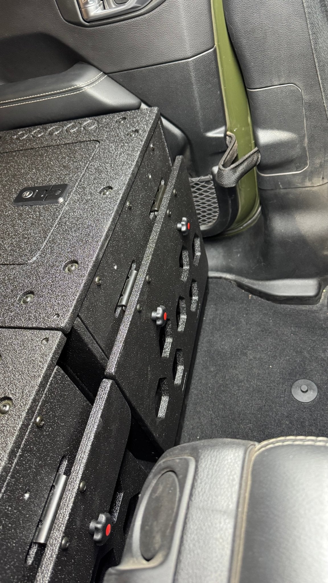 Jeep Wrangler 2018-Present JLU 4 Door - Second Row Seat Delete Plate System - 8" or 10" Module Based