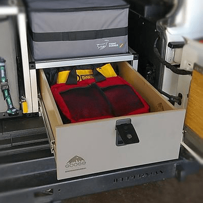 Jeep Wrangler JK/JKU 2007-2018 - Single Drawer Module - 19 3/16" Wide x 25" Depth Drawers Goose Gear- Overland Kitted