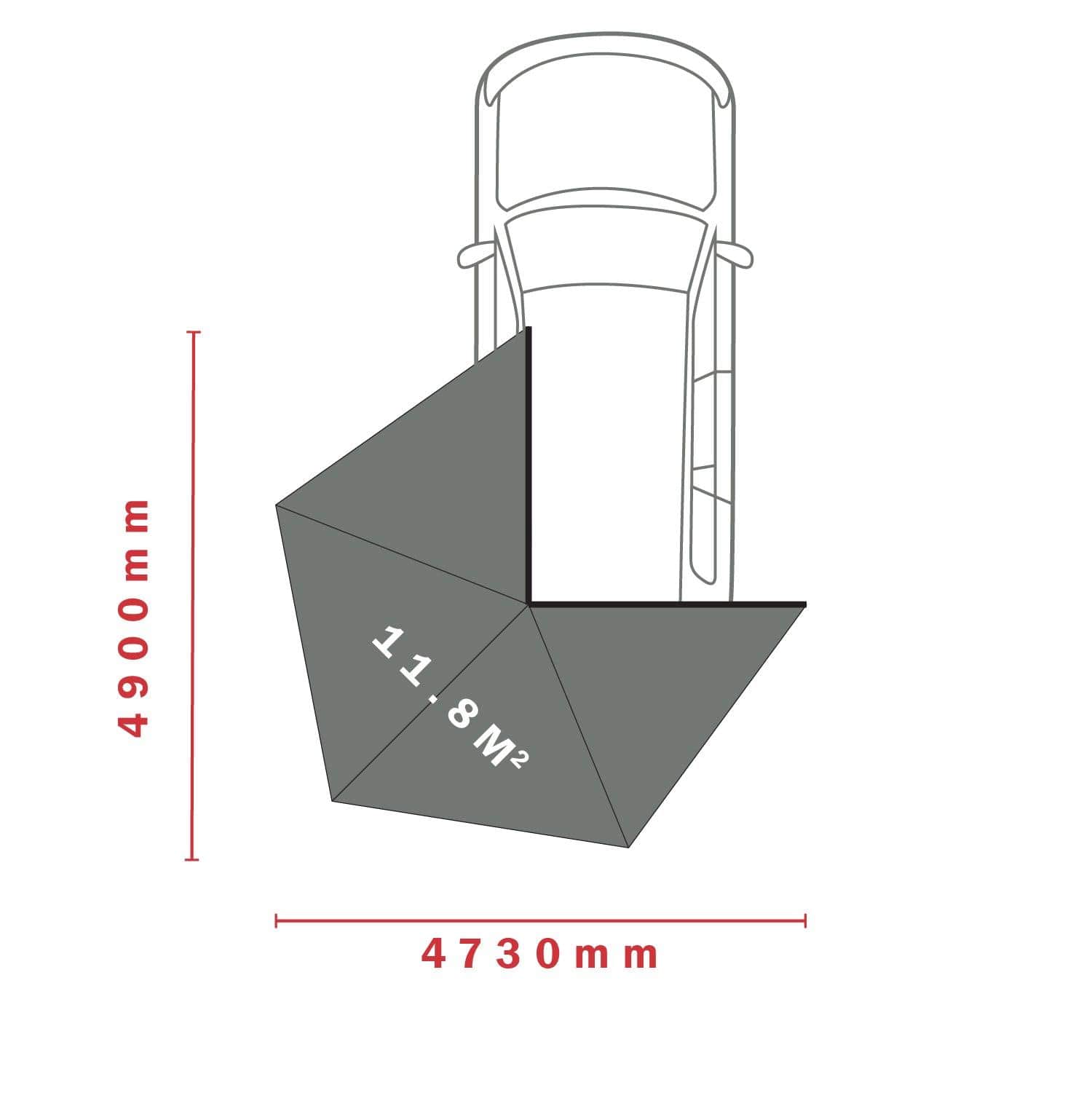 Kozi 270 Awning Shelters Darche- Overland Kitted