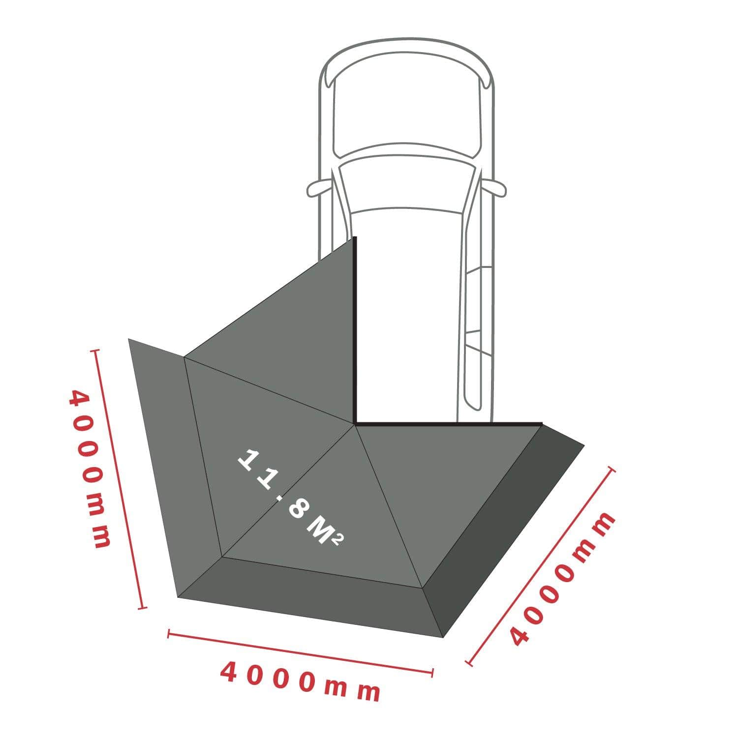 Kozi 270 Awning Wall Shelters Darche- Overland Kitted