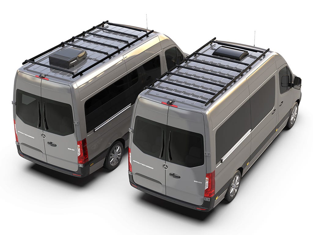 Mercedes-Benz Sprinter (L2H2/144 MWB/High Roof) (2006-Current) Slimpro Van Rack Kit"