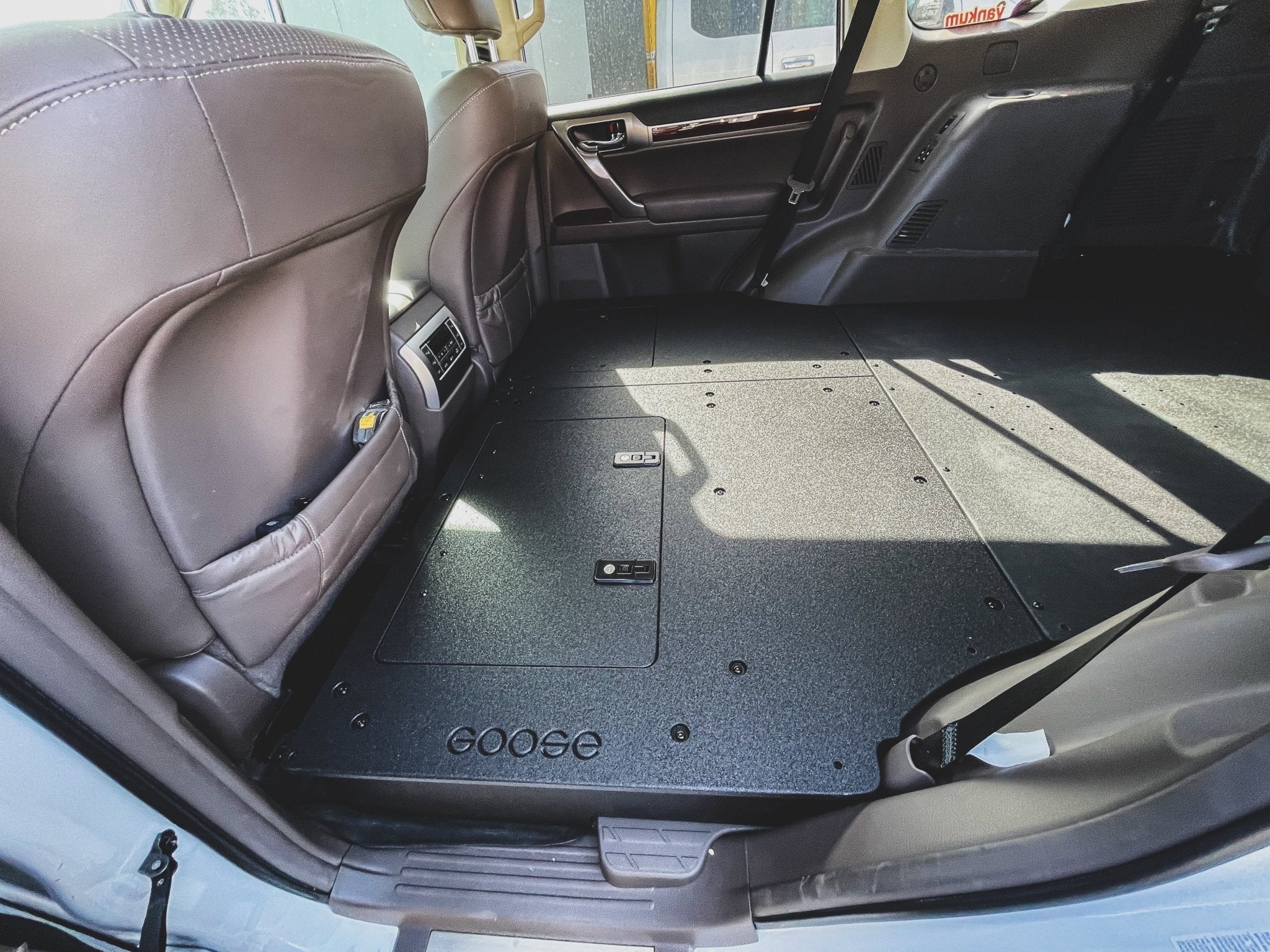 Lexus GX460 2010-2023 - Second Row Seat Delete Plate System Seat Delete Plate System Goose Gear- Overland Kitted