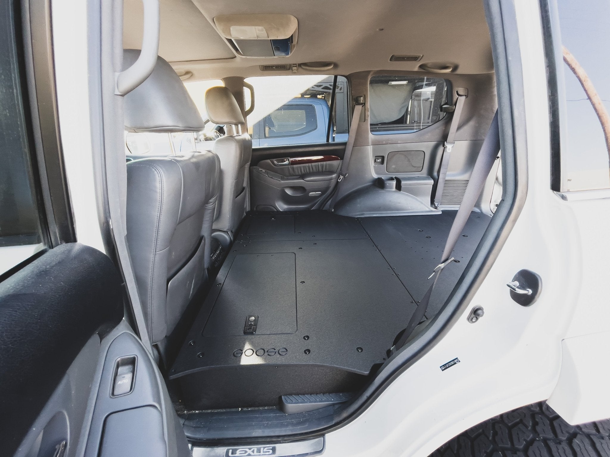 Lexus GX470 2002-2009 - Second Row Seat Delete Plate System Seat Delete Plate System Goose Gear- Overland Kitted