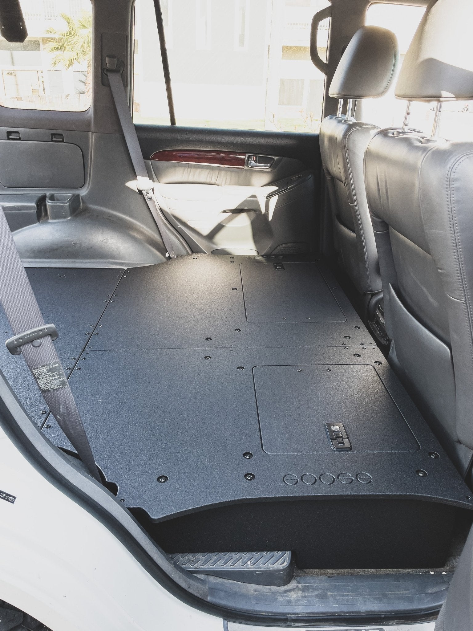 Lexus GX470 2002-2009 - Second Row Seat Delete Plate System Seat Delete Plate System Goose Gear- Overland Kitted