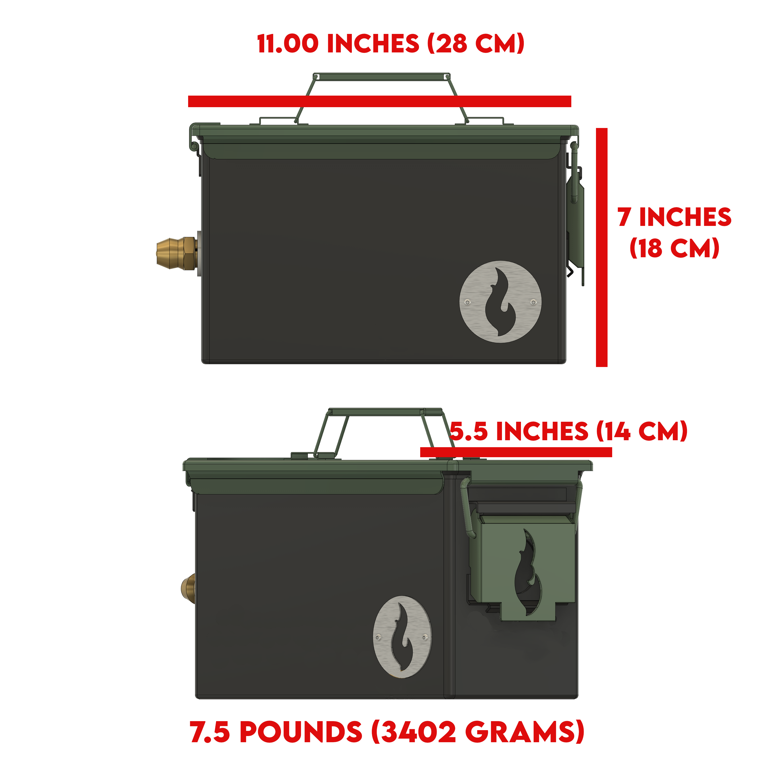 The Original LavaBox Combo: Our Number 1 Seller! LavaBox Portable Campfire- Overland Kitted