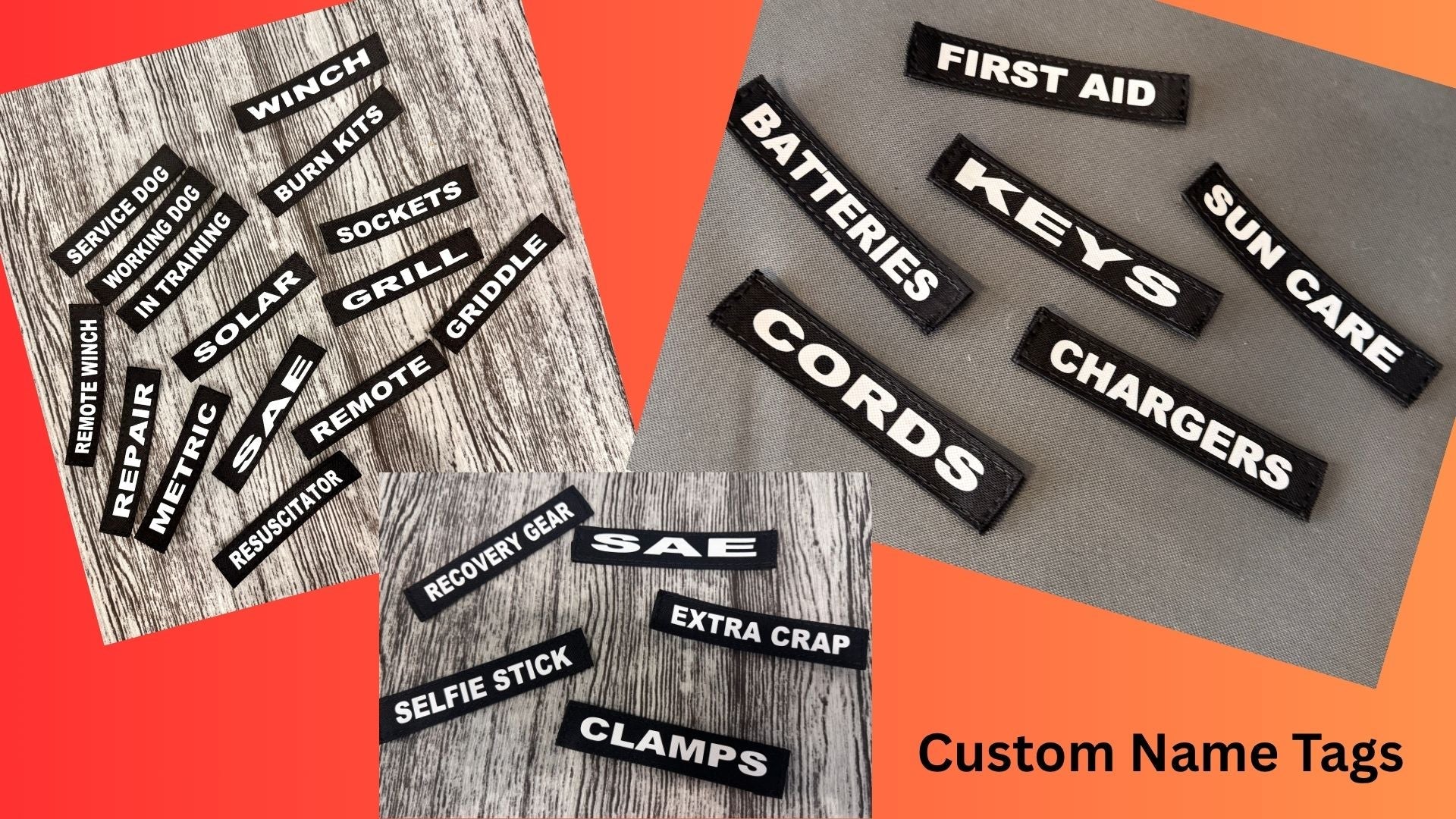 Custom Velcro Name Tags
