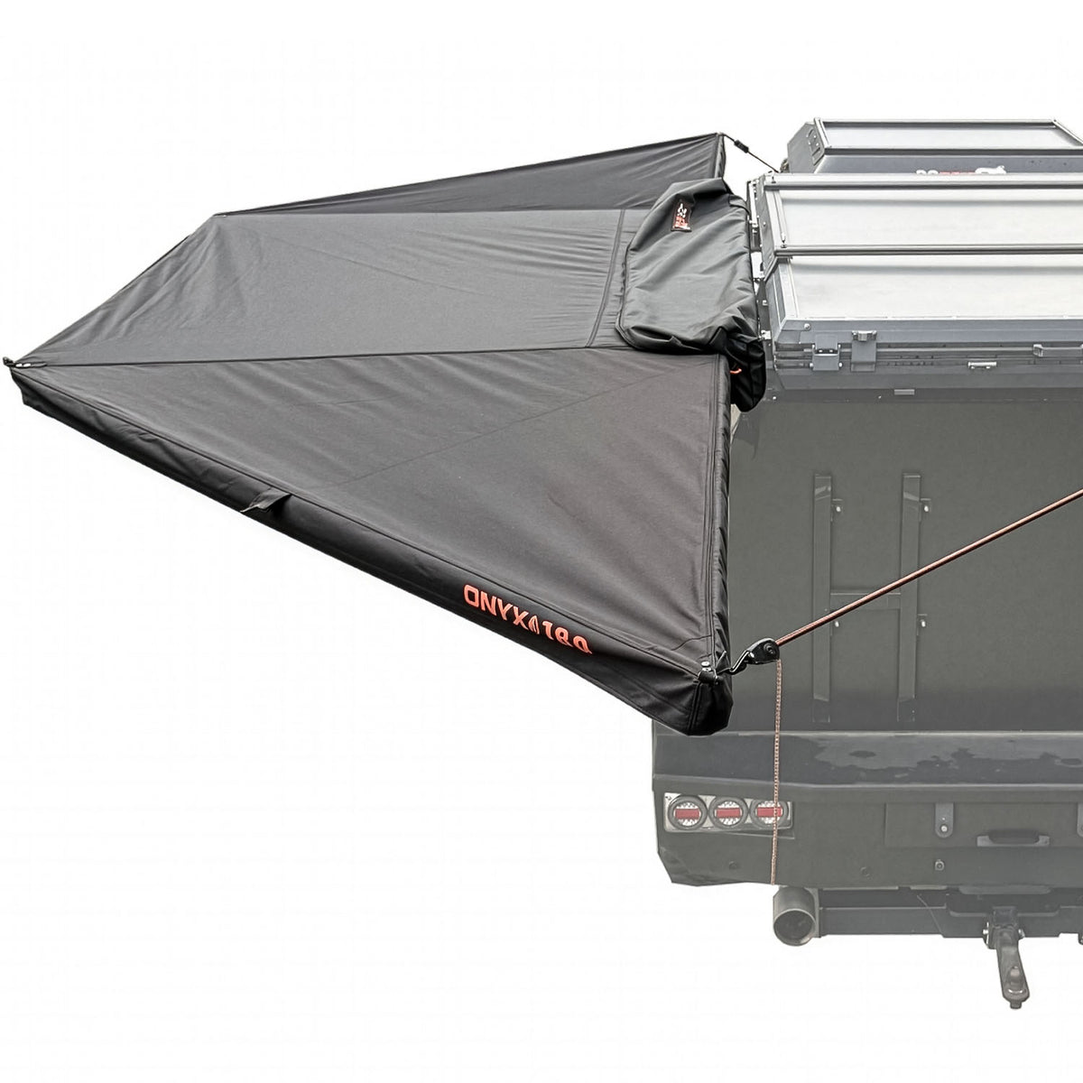 23ZERO Onyx 180 Awning with Bracket Kit 2, close-up of the mounting brackets and hardware