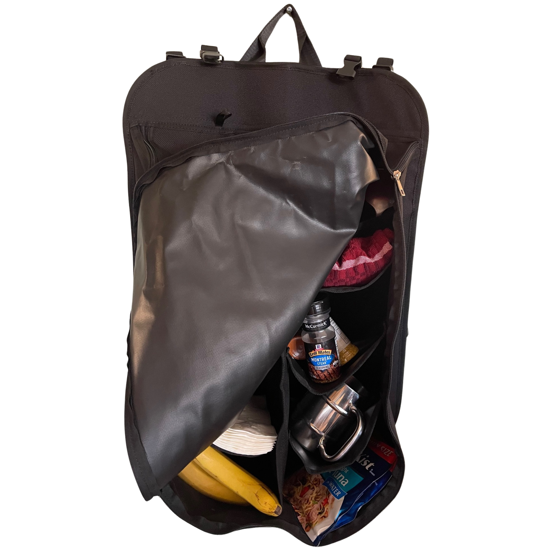 Camp Organizer Hanging Storage Bag Camp Organizer Bag Tail Gater Tire Table- Overland Kitted