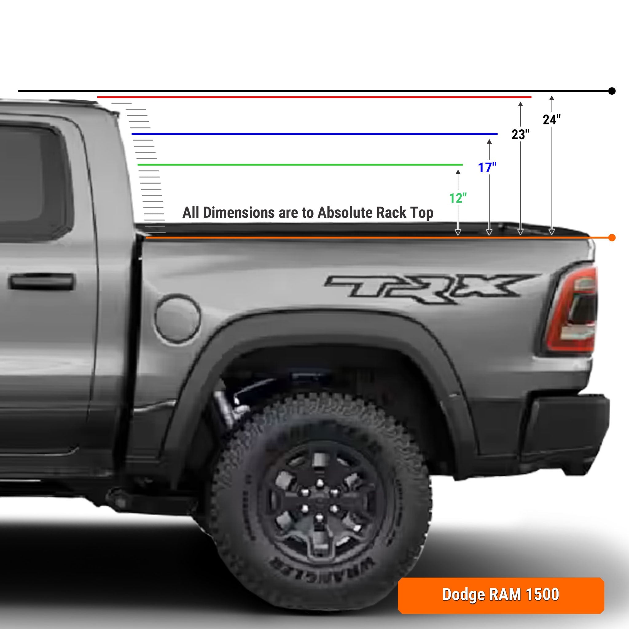 Ram 1500 Bed Rack (Tapered Bed) | XTR3 Popular Builds + MOLLE Packages