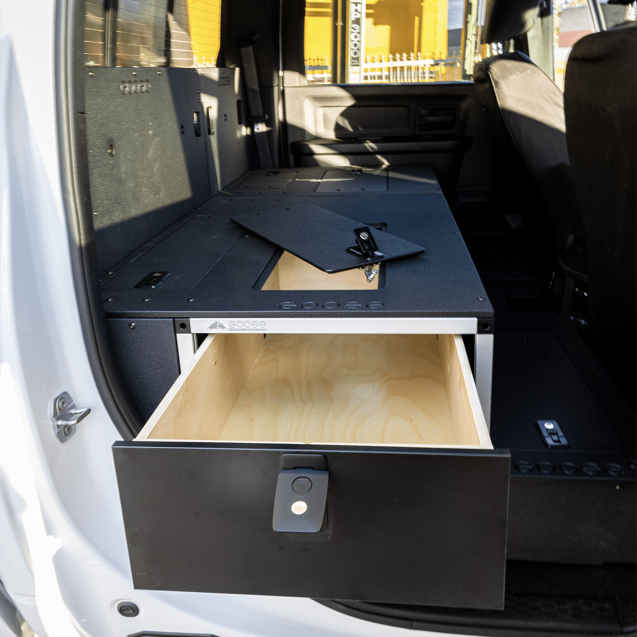 Ram 2500/3500 2009-Present 4th and 5th Gen. Crew Cab - Second Row Single Drawer Module Drawers Goose Gear- Overland Kitted