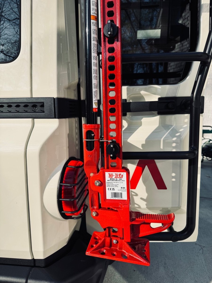 Ladder-Mounted Hi‑Lift Jack Carrier for INEOS Grenadier