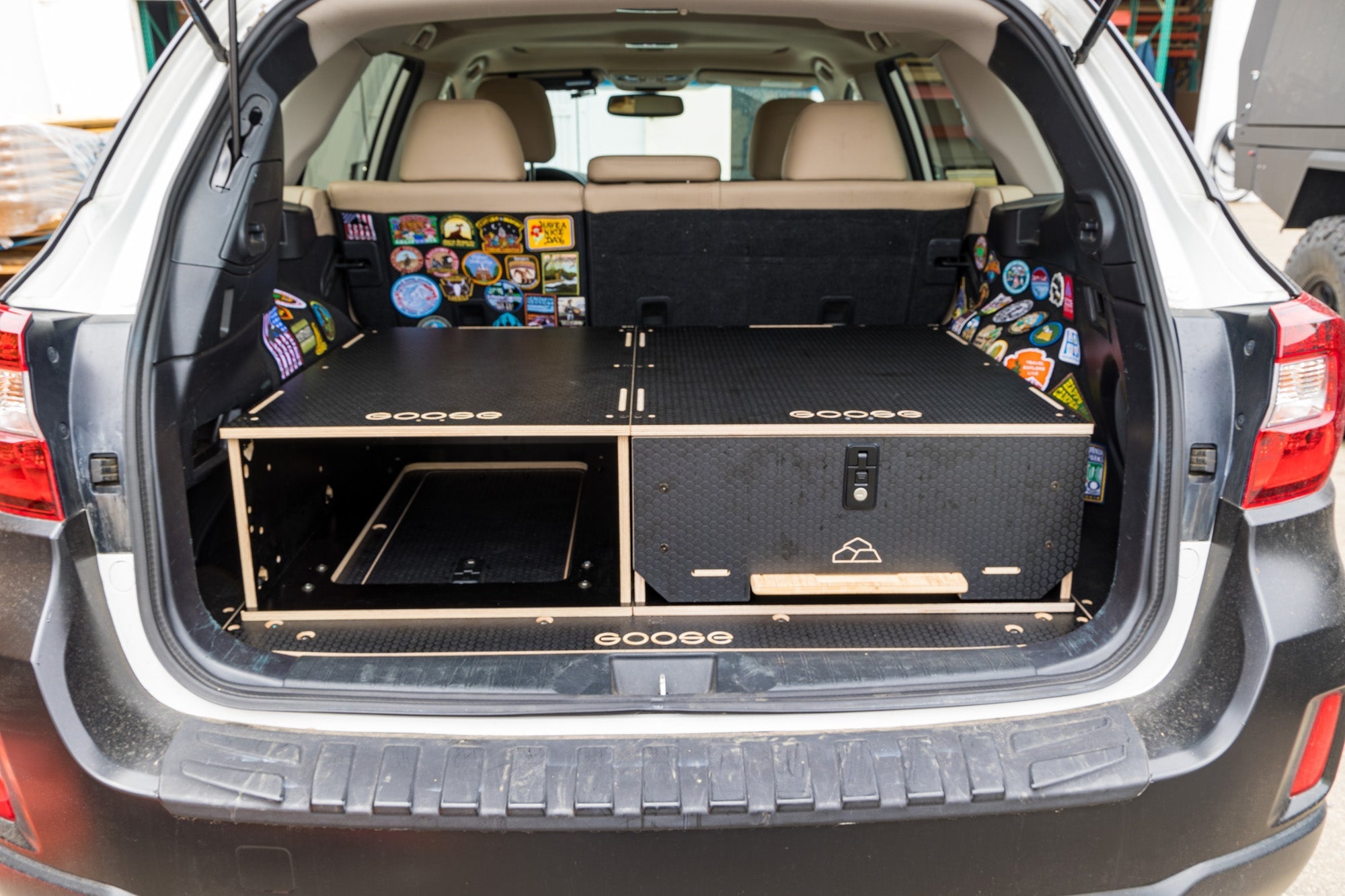 Rear Storage Package - Subaru Outback 2015-2019 5th Gen. Packages Goose Gear- Overland Kitted