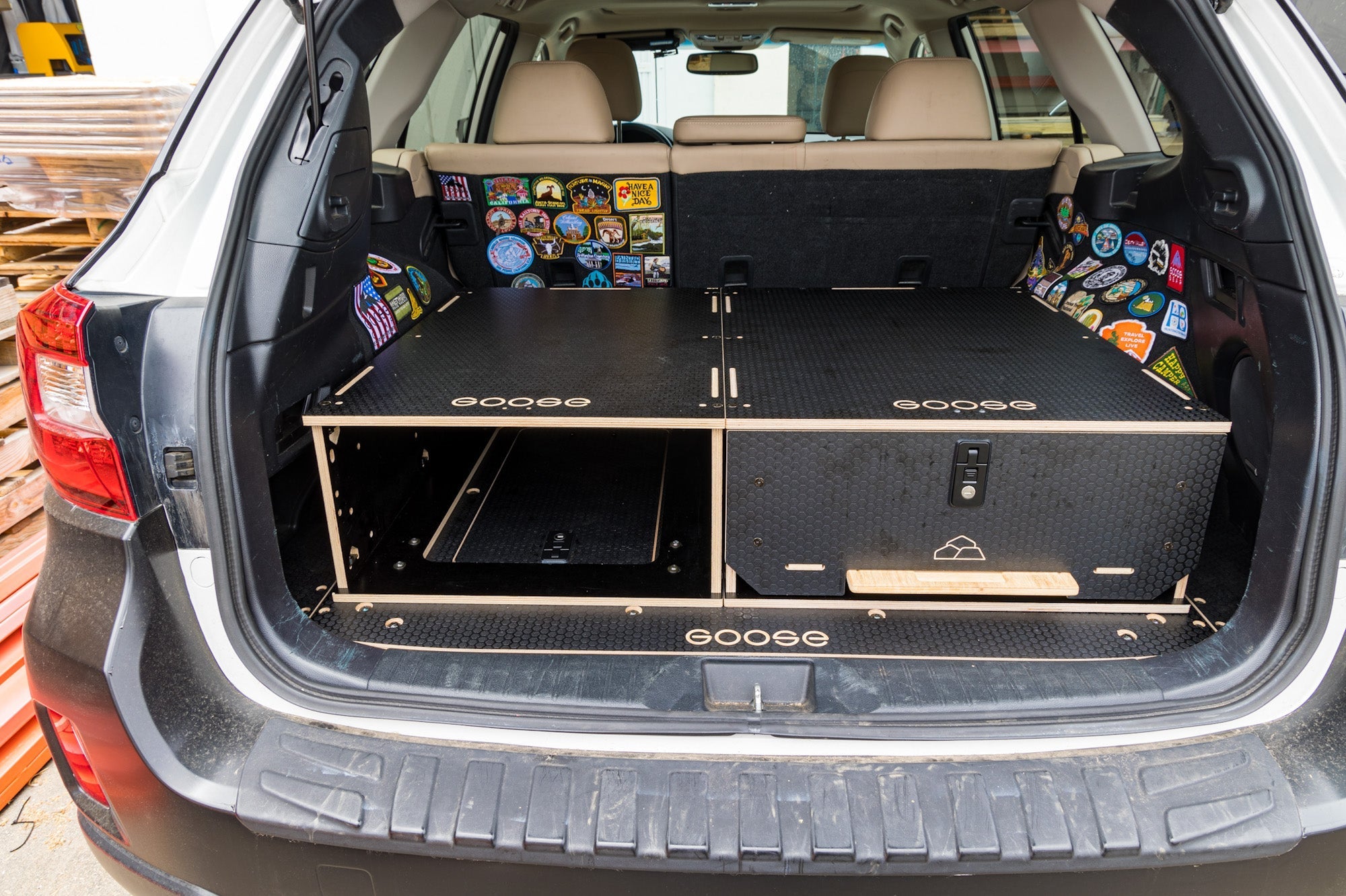 Rear Storage Package - Subaru Outback 2015-2019 5th Gen. Packages Goose Gear- Overland Kitted