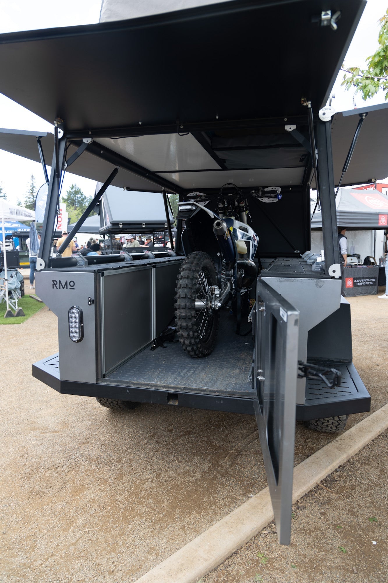 Rustic Mountain Overland Anzac GFC Moto Hauler - Driver Side Utility Module Package Camper Goose Gear- Overland Kitted