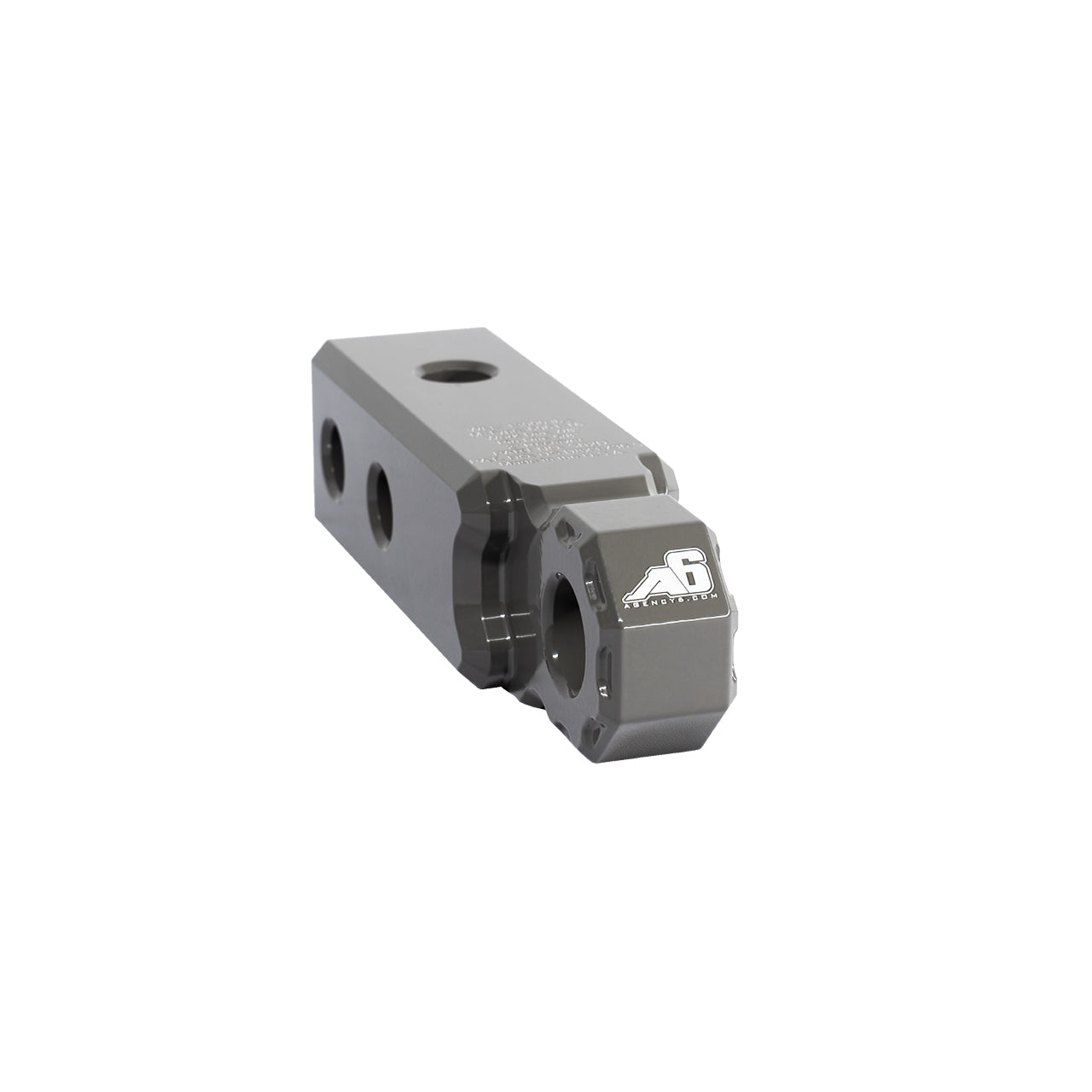 Agency 6 hitch shackle block in earth grey for 2-inch receiver
