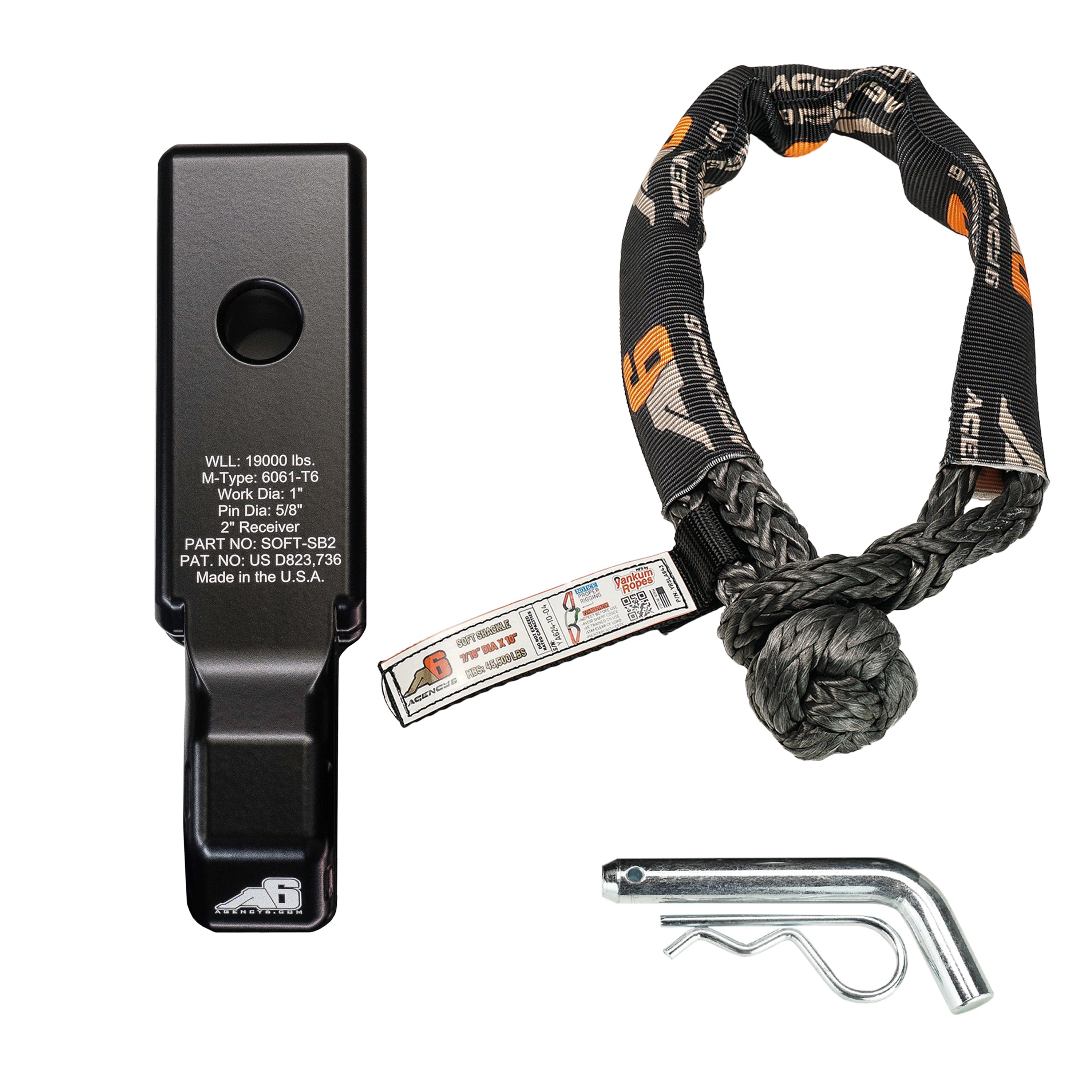 Soft Shackle Block 2 Inch Assembly