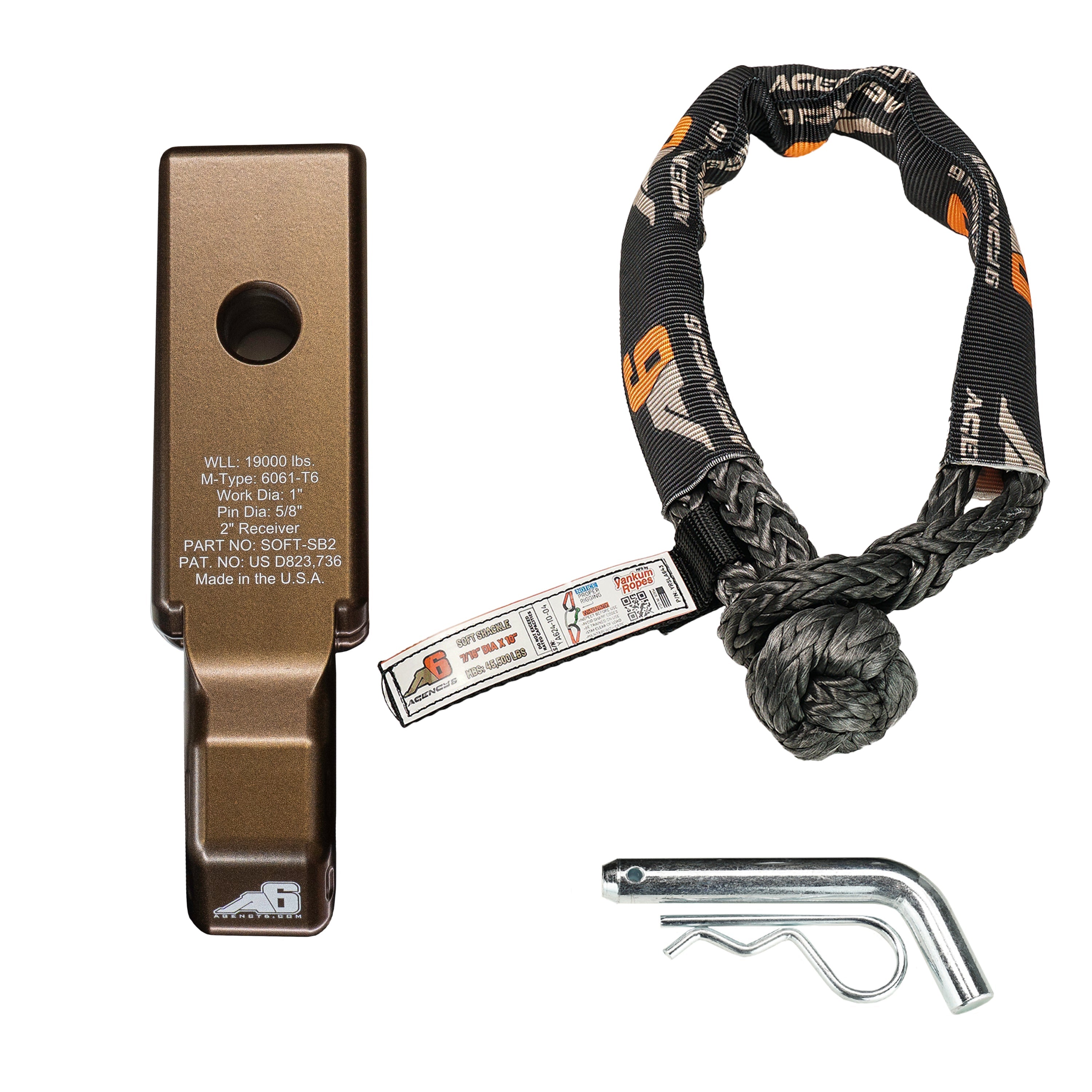 Soft Shackle Block 2 Inch Assembly