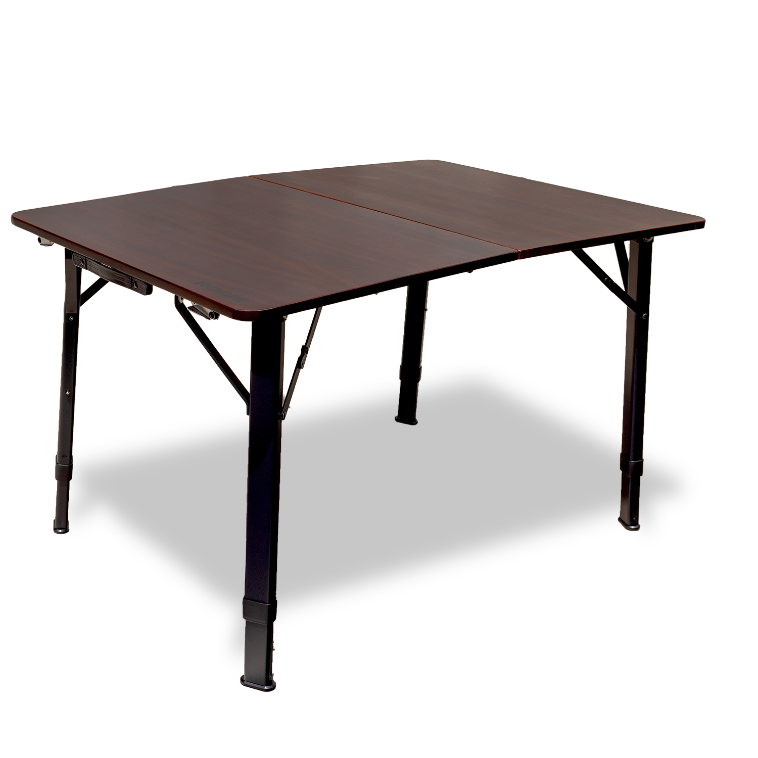ROAM camp table set at a low height