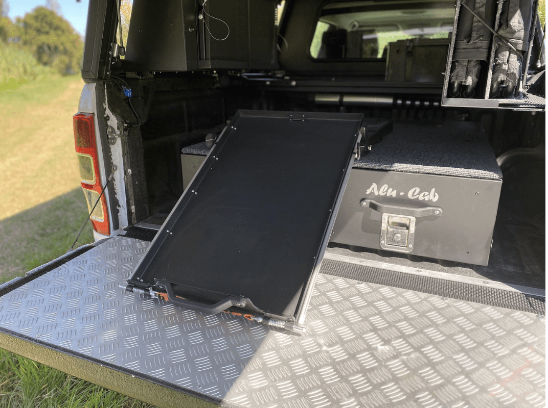 Tilting Fridge Slide XXL fridge, storage Alu-Cab- Overland Kitted