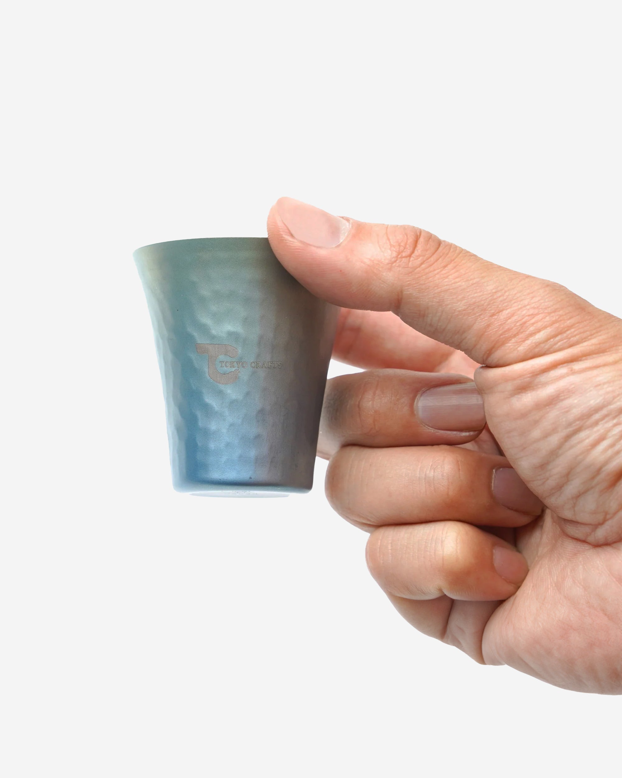 Titanium Guinomi Sake Cup 01 (Cloudy)