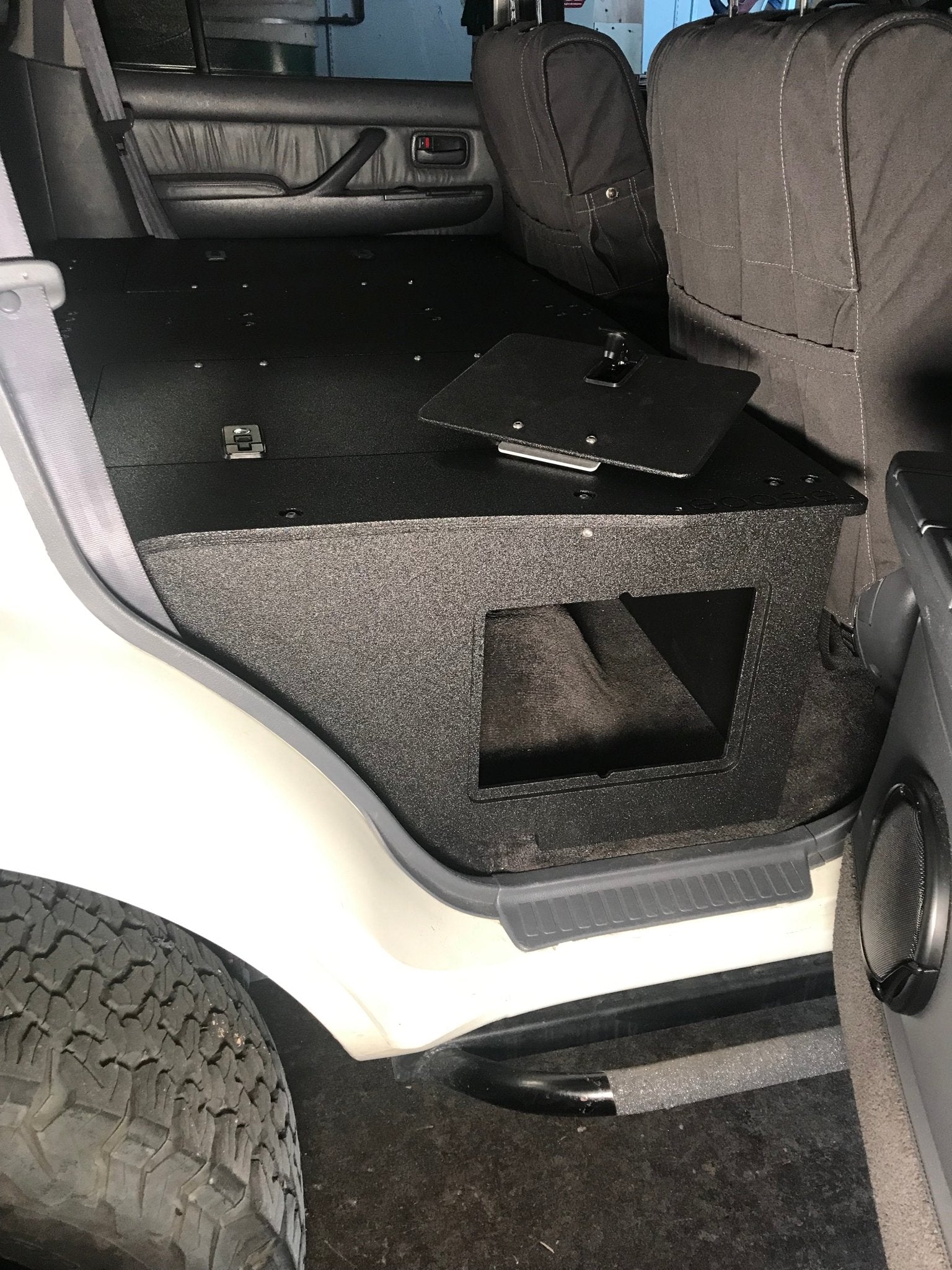 Toyota Land Cruiser 1991-1997 80 Series - Second Row Seat Delete Plate System - Module Height Platform Seat Delete Plate System Goose Gear- Overland Kitted